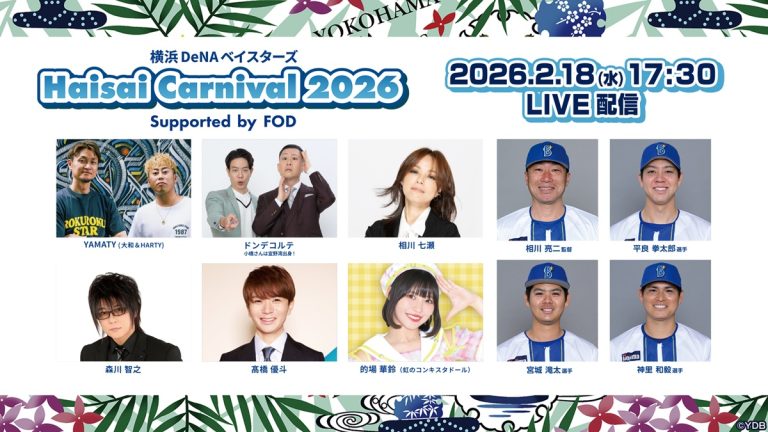 横浜DeNAベイスターズ初の主催イベント『Haisai Carnival 2026